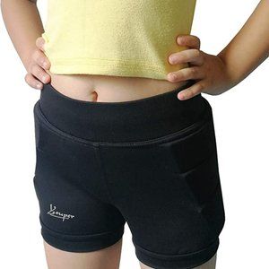 Youper Girls Protective Padded Shorts for Skating, Skateboarding, 3D Protection